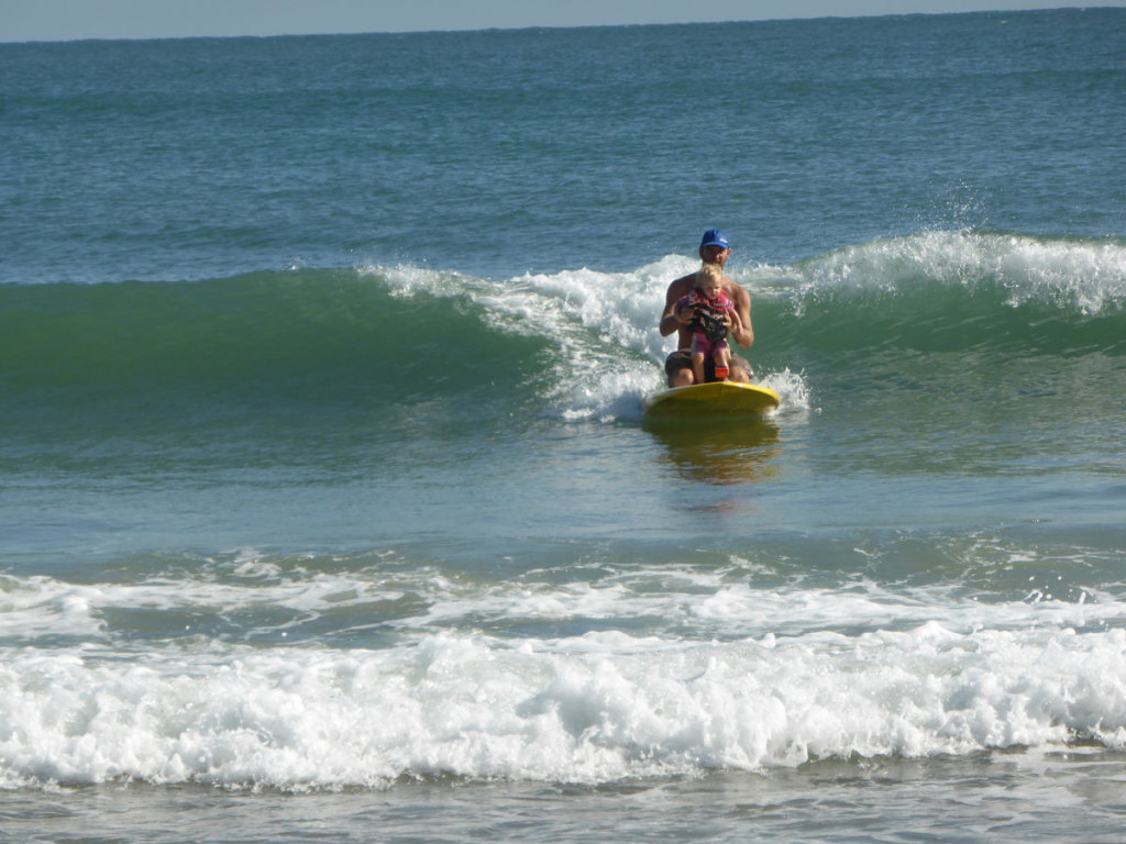 Celeste's first SUP surfing adventues in Agnes Water